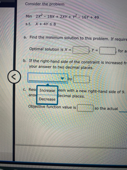 Problem 8-02 (Algorithmic) Consider the problem