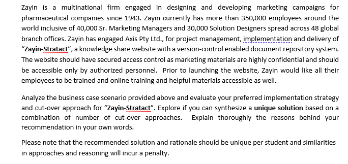 Zayin is a multinational firm engaged in