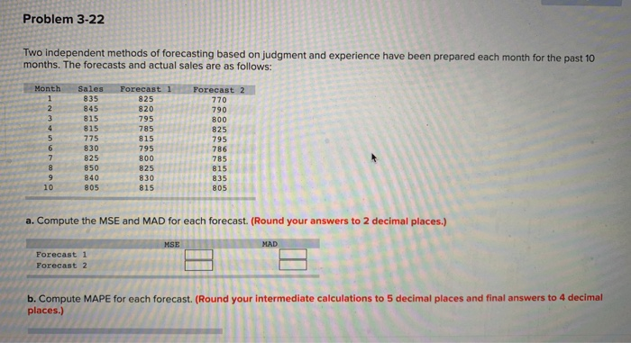 Problem 3-22 Two independent methods of