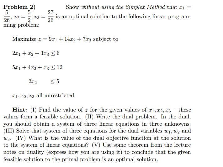Problem 2) 5 5 26: X2 = 22 23 ming problem: Show
