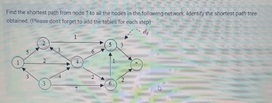 Find the shortest path from node 1 to all the