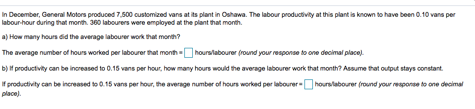 In December, General Motors produced 7,500