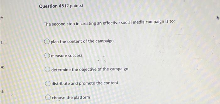 Question 44 (2 points) If a company runs one ad