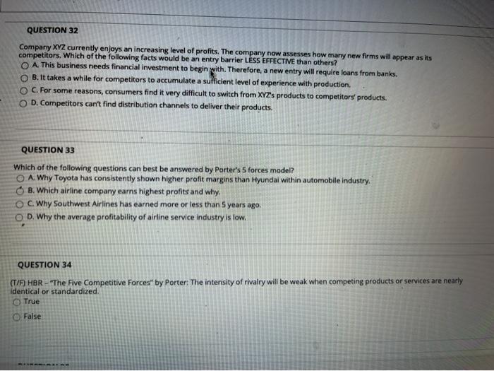 QUESTION 29 Which of the following products or