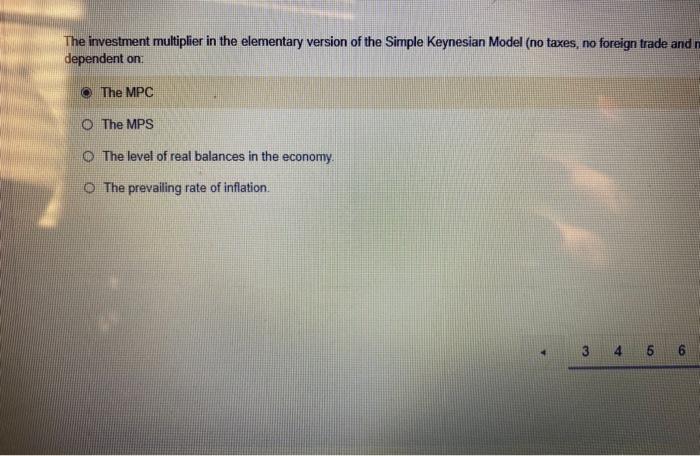 The investment multiplier in the elementary
