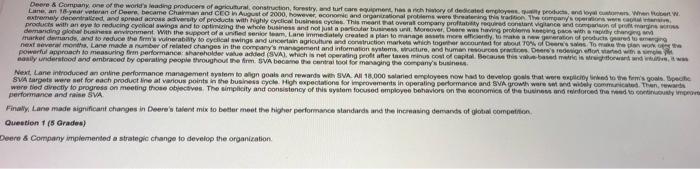 Deere & Company one of the world's leading