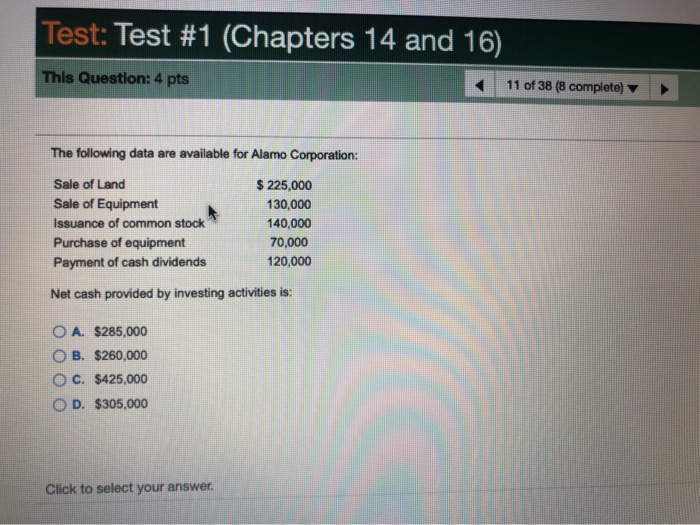 Test: Test #1 (Chapters 14 and 16) This Question: