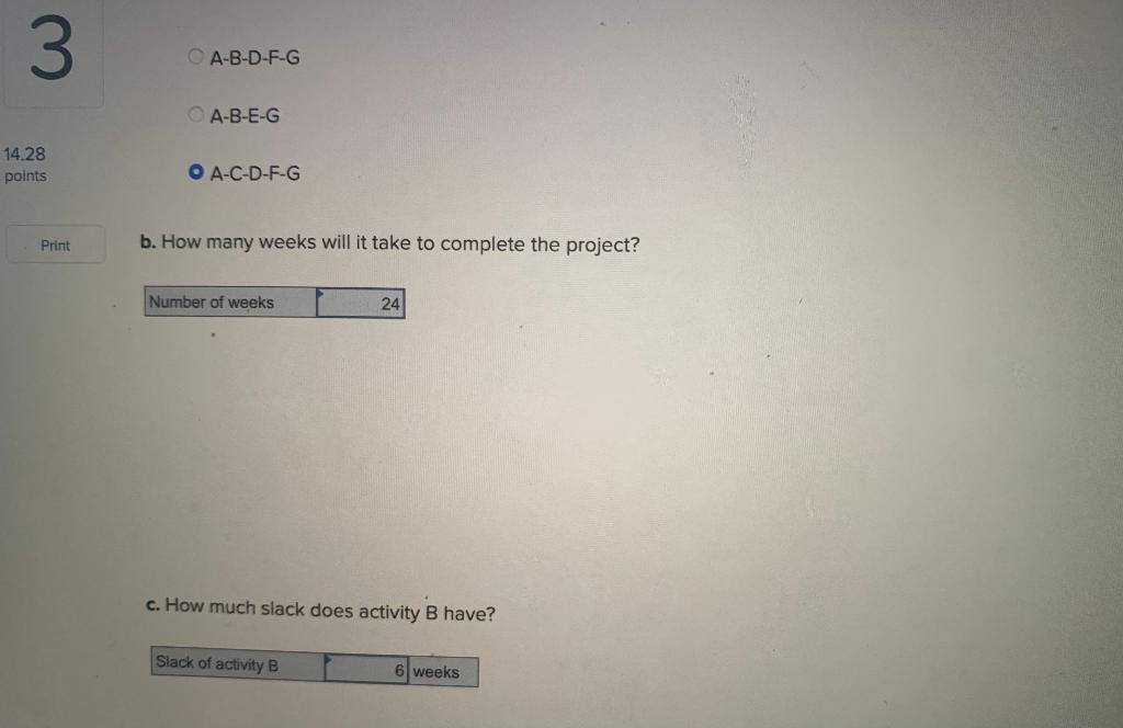 3 Problem 5-7 (Algo) 14.28 points The following