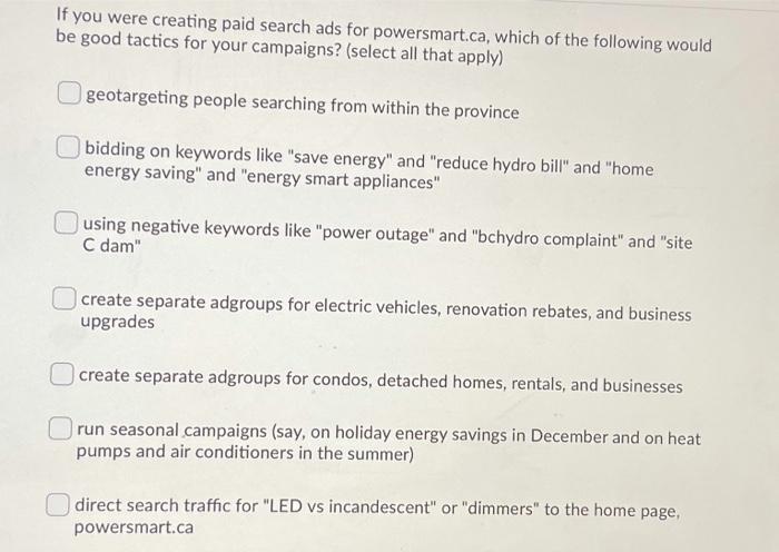 If you were creating paid search ads for