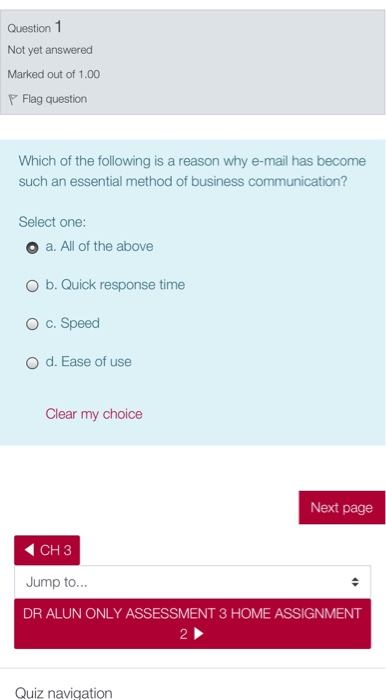 Question 2 Not yet answered Marked out of 1.00 P