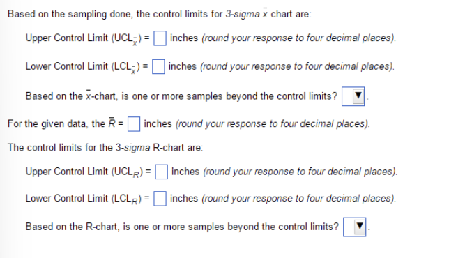 Refer to Table 6.1 - Factors for Computing