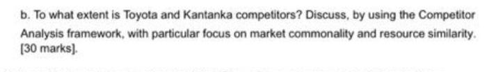 Strategic management b. To what extent is Toyota