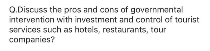 write 5 points for each of the pros and cons .