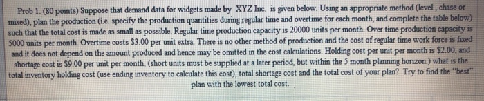 please show work Prob 1. (80 points) Suppose that