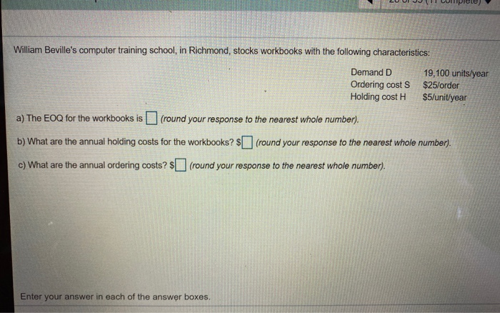 William Beville's computer training school, in
