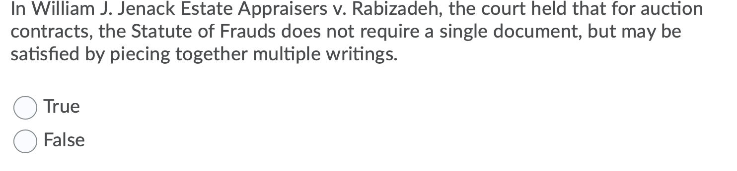 In William J. Jenack Estate Appraisers v.