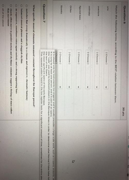 This is from my music apprecation class. Please