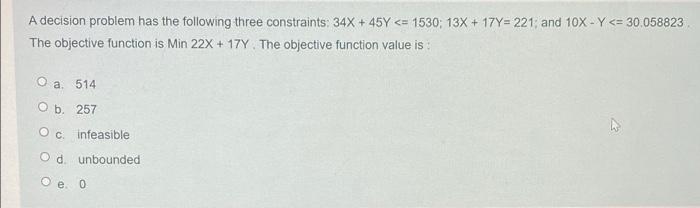 PLEASE ANSWER WILL UPVOTE A decision problem has