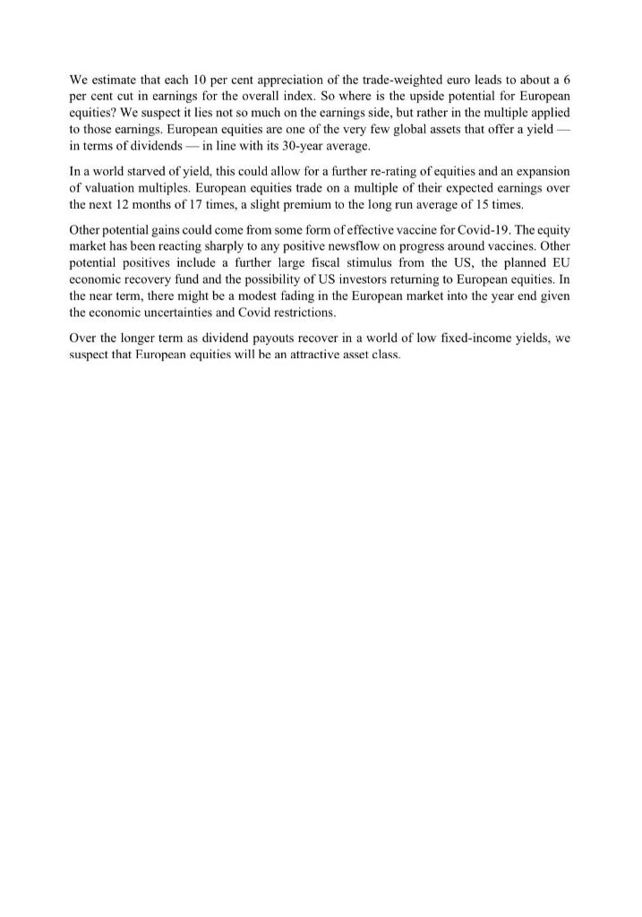 Question 3 is on the article European corporates