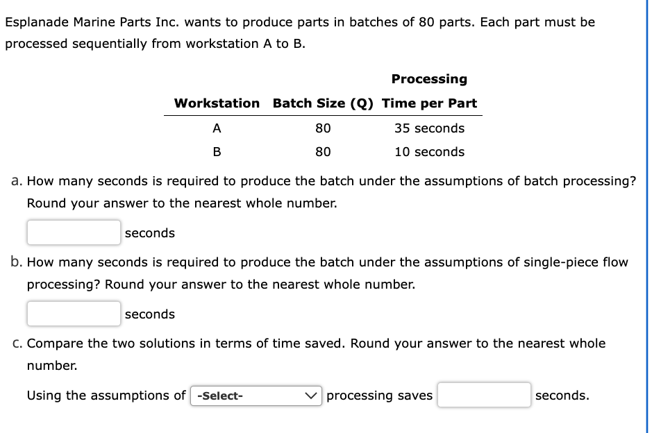 Esplanade Marine Parts Inc. wants to produce