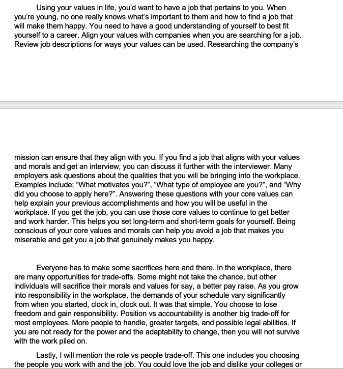 Can anyone help me edit and add to my writing