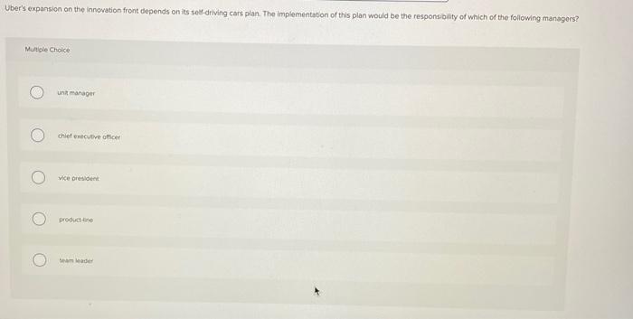 Former CEO Kalanick's question of 