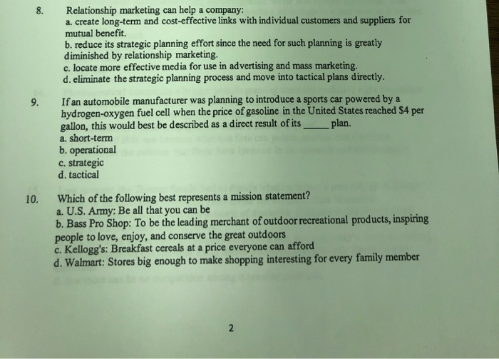 Relationship marketing can help a company: a.
