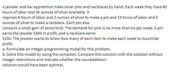 A jeweler and her apprentice make silver pins and