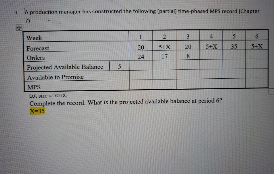 with excel formulas please 3. A production