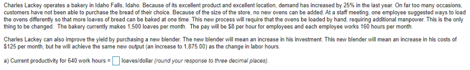 Charles Lackey operates a bakery in Idaho Falls,