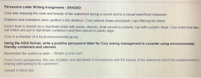 don't need by mistake I upload Persuasive Letter