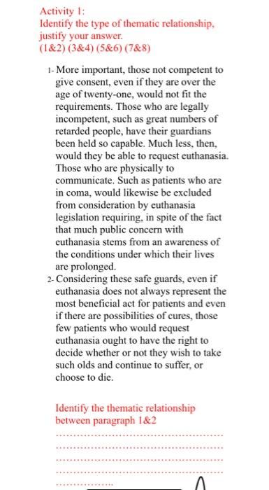 please answer me these 2 activity (1&7) please