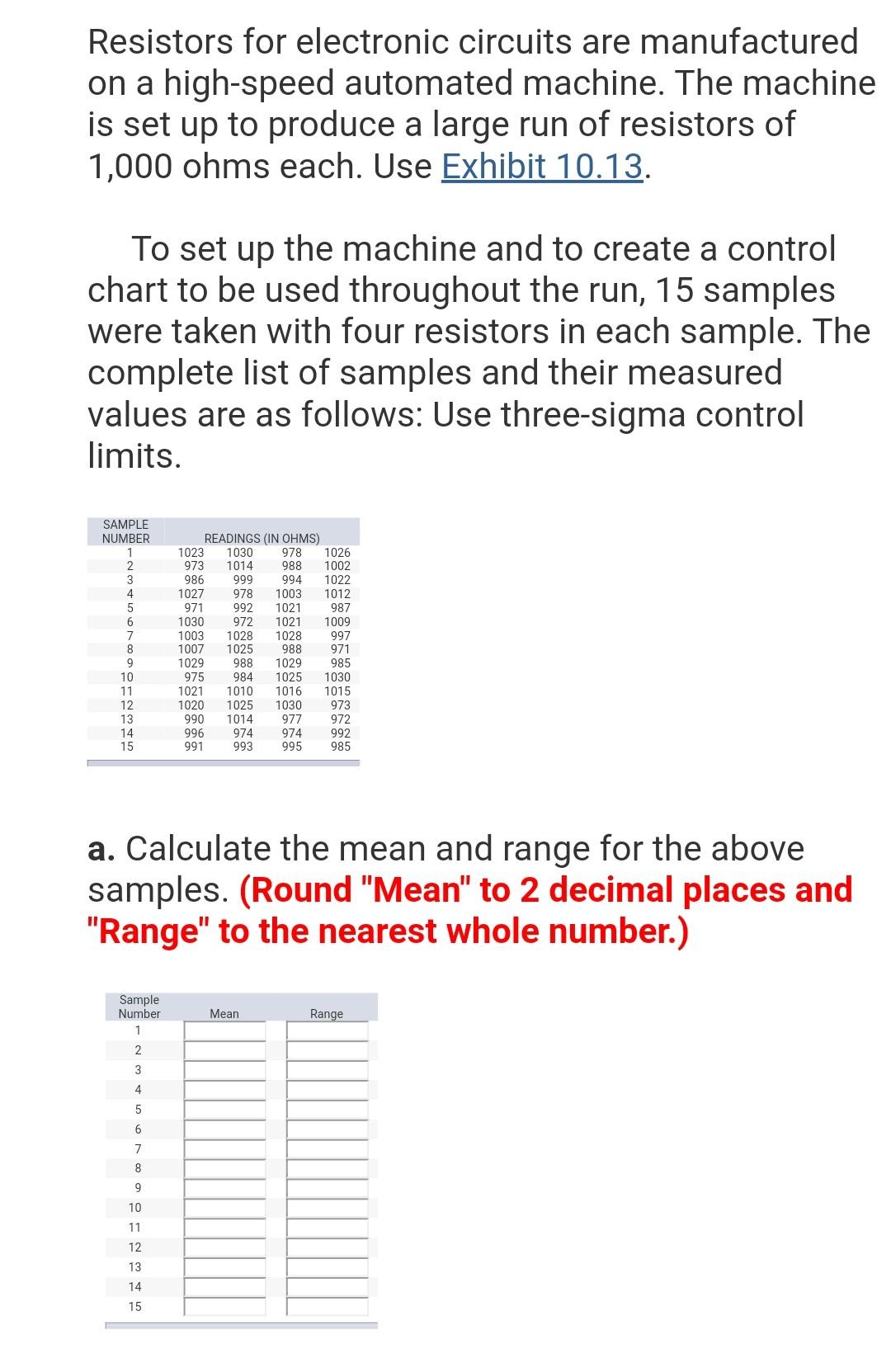 Factor for Determining from R the Three-Sigma
