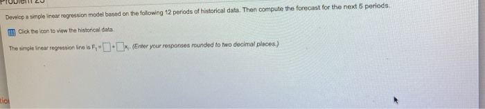 Develop a simple linear regression model based on