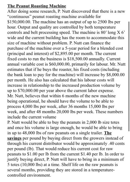 CASE STUDY 4: Ch. 6 EVERYTHING AND NUT'n P. Nutt