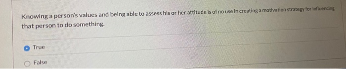 Knowing a person's values and being able to