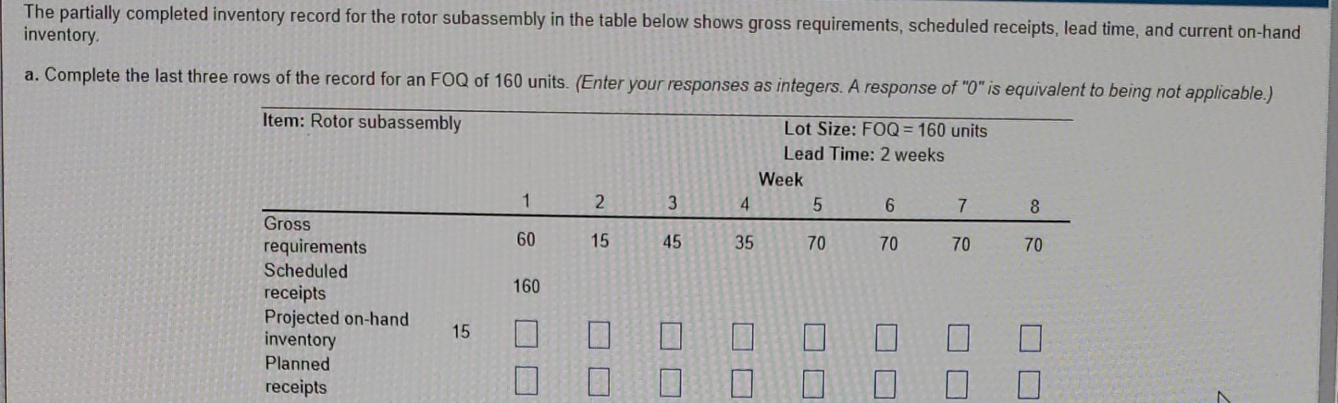 Please help thank you The partially completed