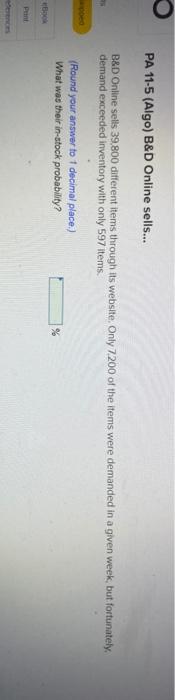 PA 11-5 (Algo) B&D Online sells... B&D Online