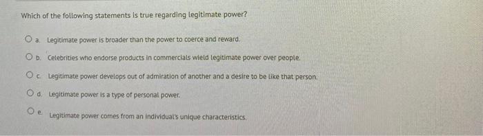 Which of the following statements is true