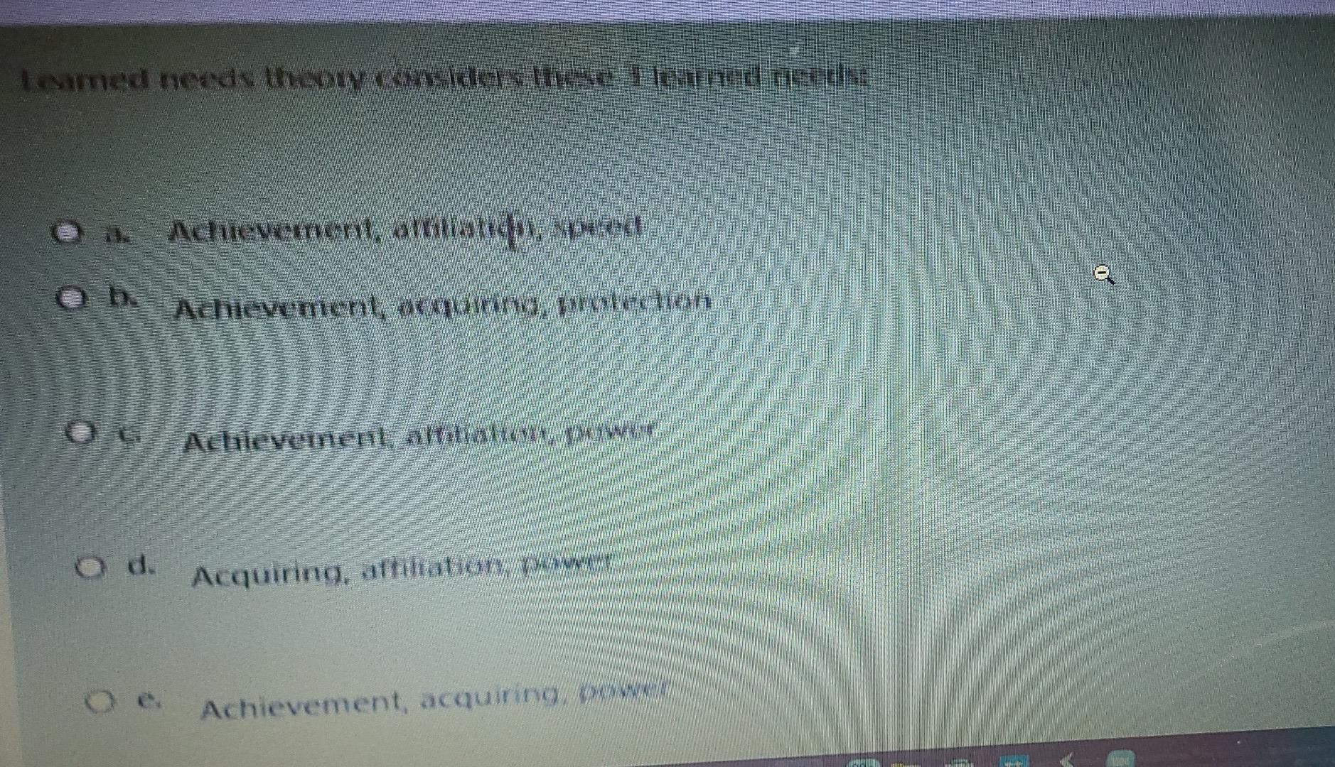 Learned needs theory considers these learned