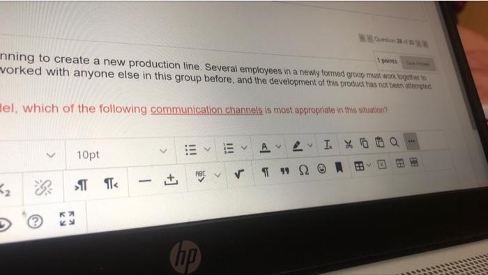 Question Completion Status: A Moving to another