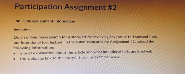 commericial law Participation Assignment #2 Hide