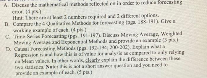 A. Discuss the mathematical methods reflected on