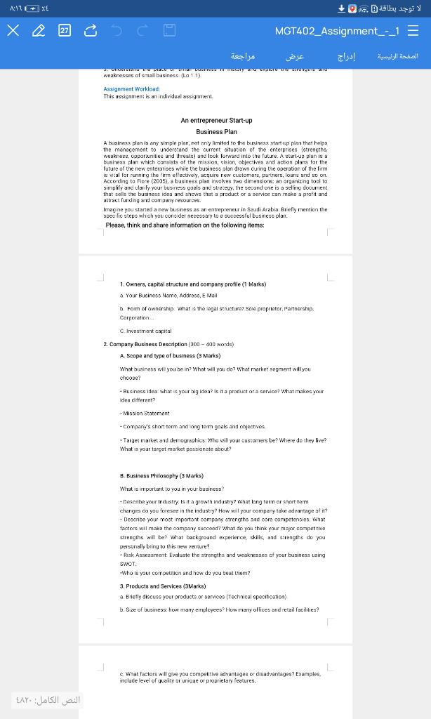 All . + 0 xa o osc MGT402_Assignment_-_1 = OGSR