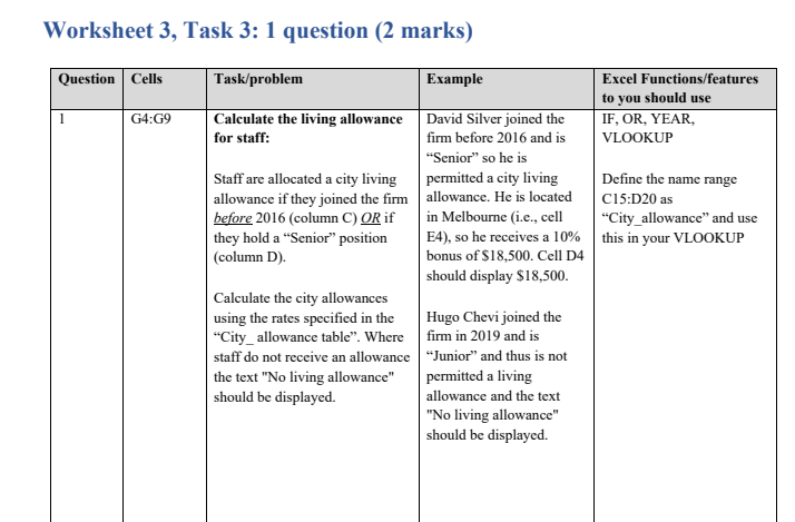 Worksheet 3, Task 3: 1 question (2 marks)