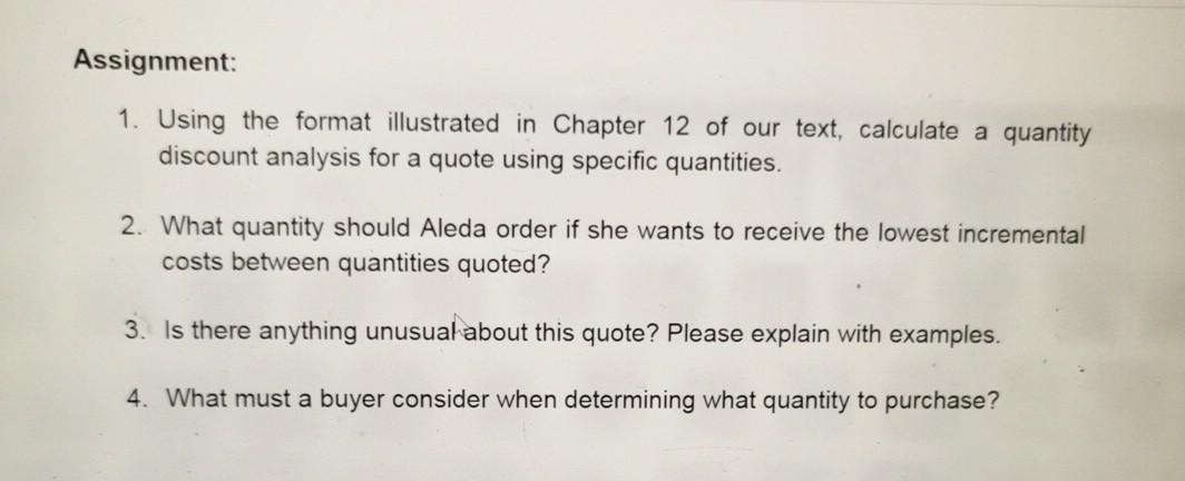 Old MathJax webview Quantity Discount Analysis