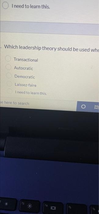 which leadership style takes into consideration