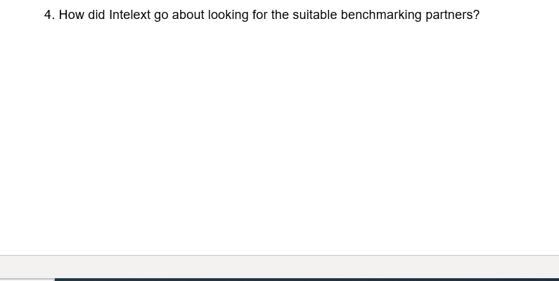 Unit 8 Benchmarking Analysis case study -