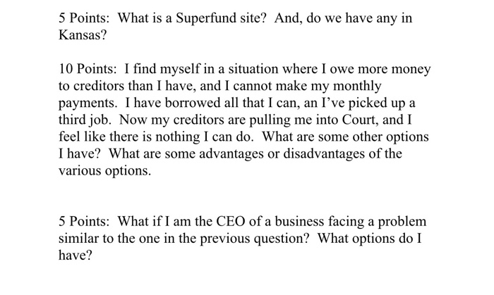 5 Points: What is a Superfund site? And, do we