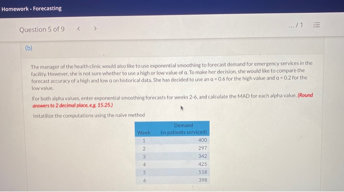 need part B. + Ch 8 Homework - Forecasting .../1